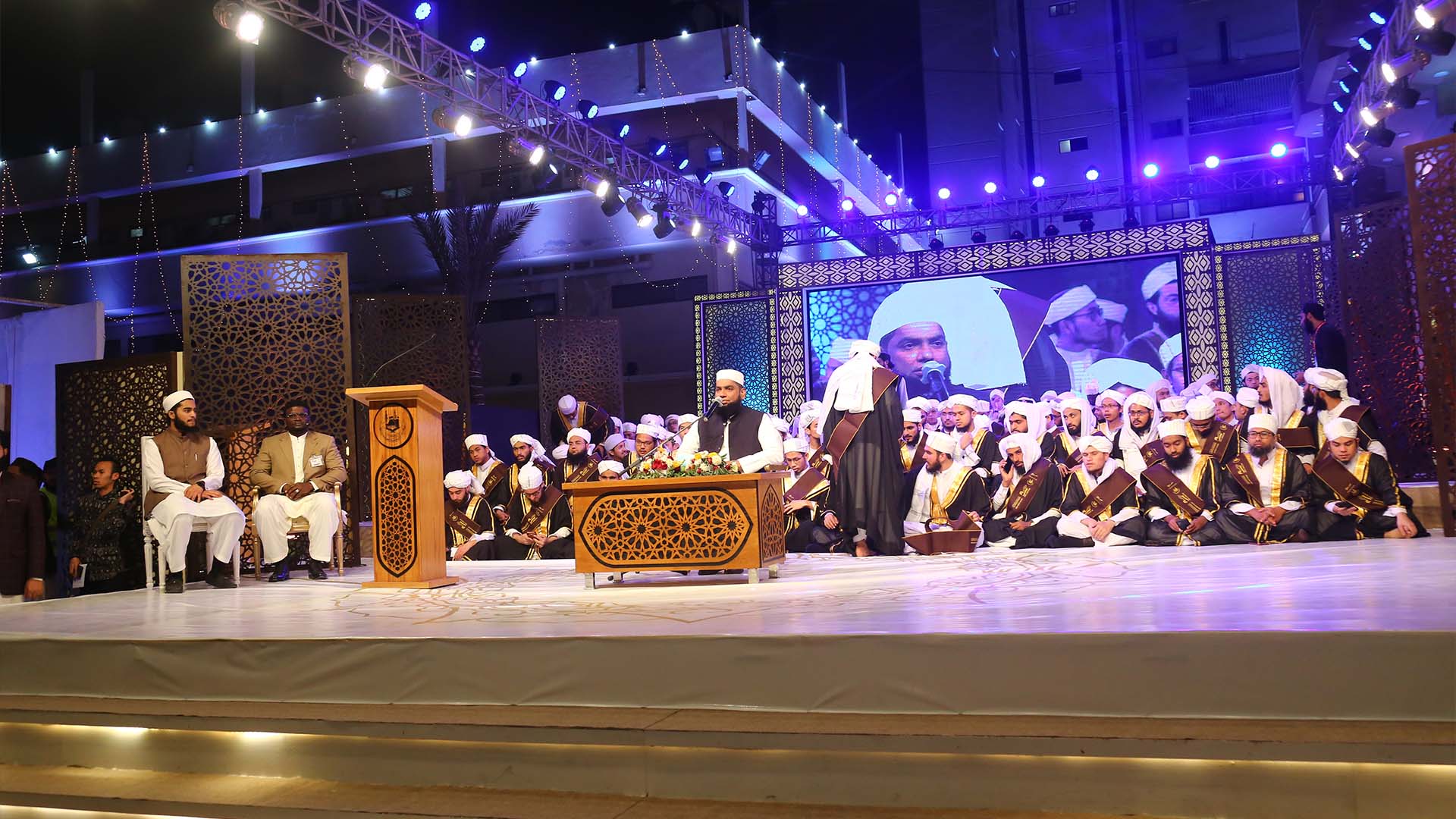 Ustad delivering lecture in annual program